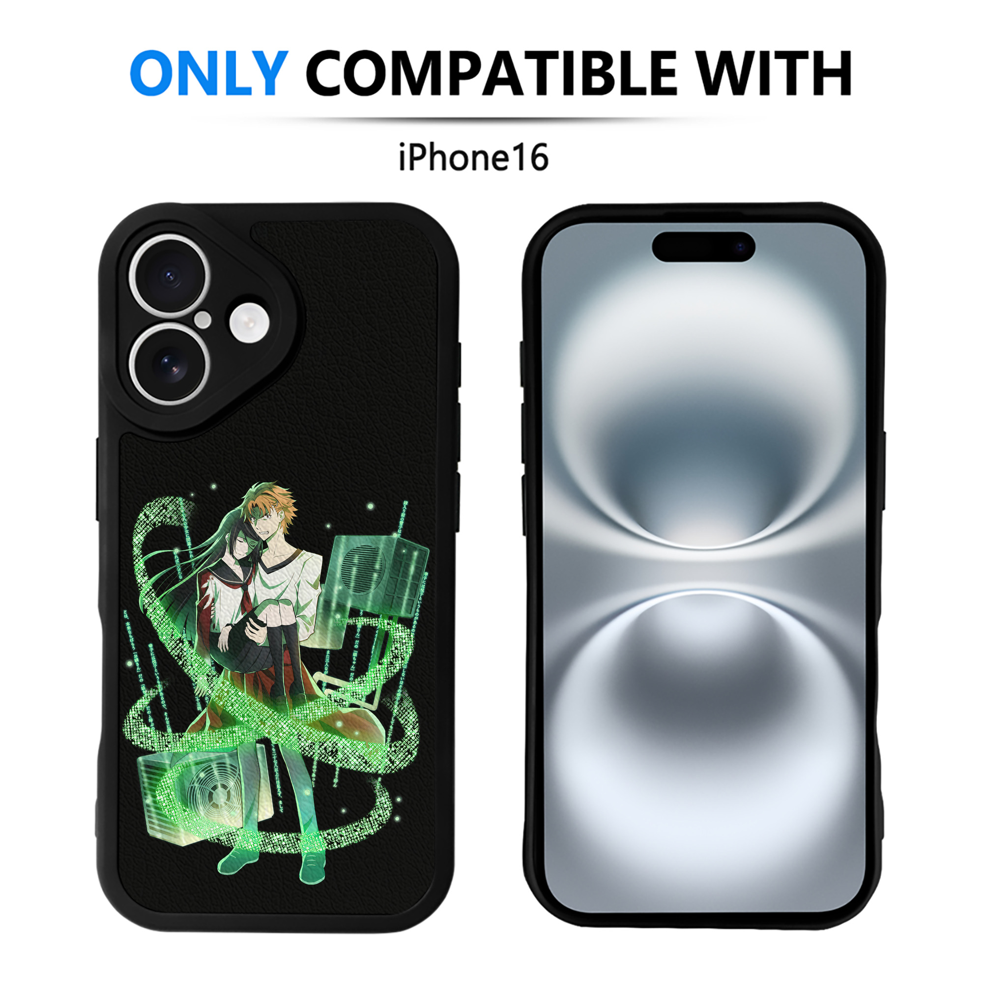 （画像用） 文豪ストレイドッグス Bungo Stray Dogs 【iPhone 16シリーズ対応】シリコンスマホケース（レザー調） 材質：シリコン